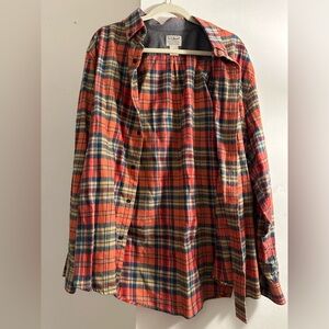 Orange/Blue/Yellow L.L. Bean Flannel